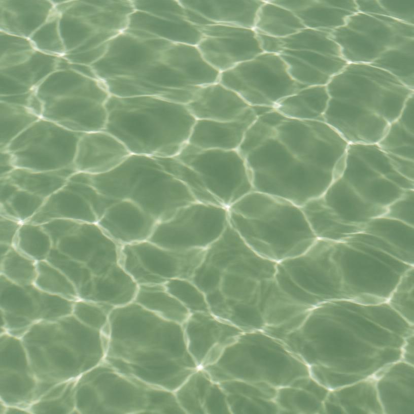 Sage green water with rippling light